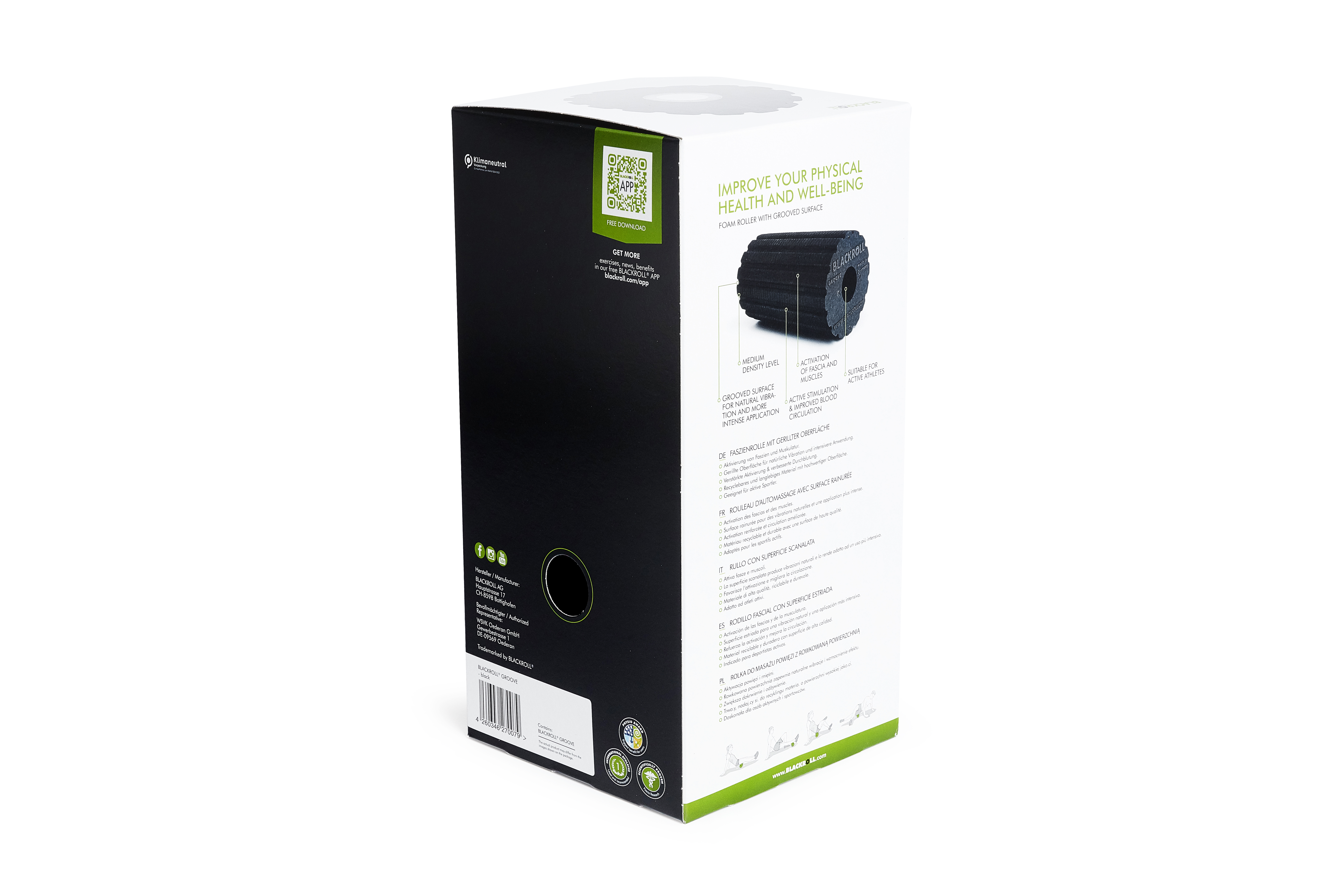 BLACKROLL® GROOVE, ca. 30 x Ø 15 cm 