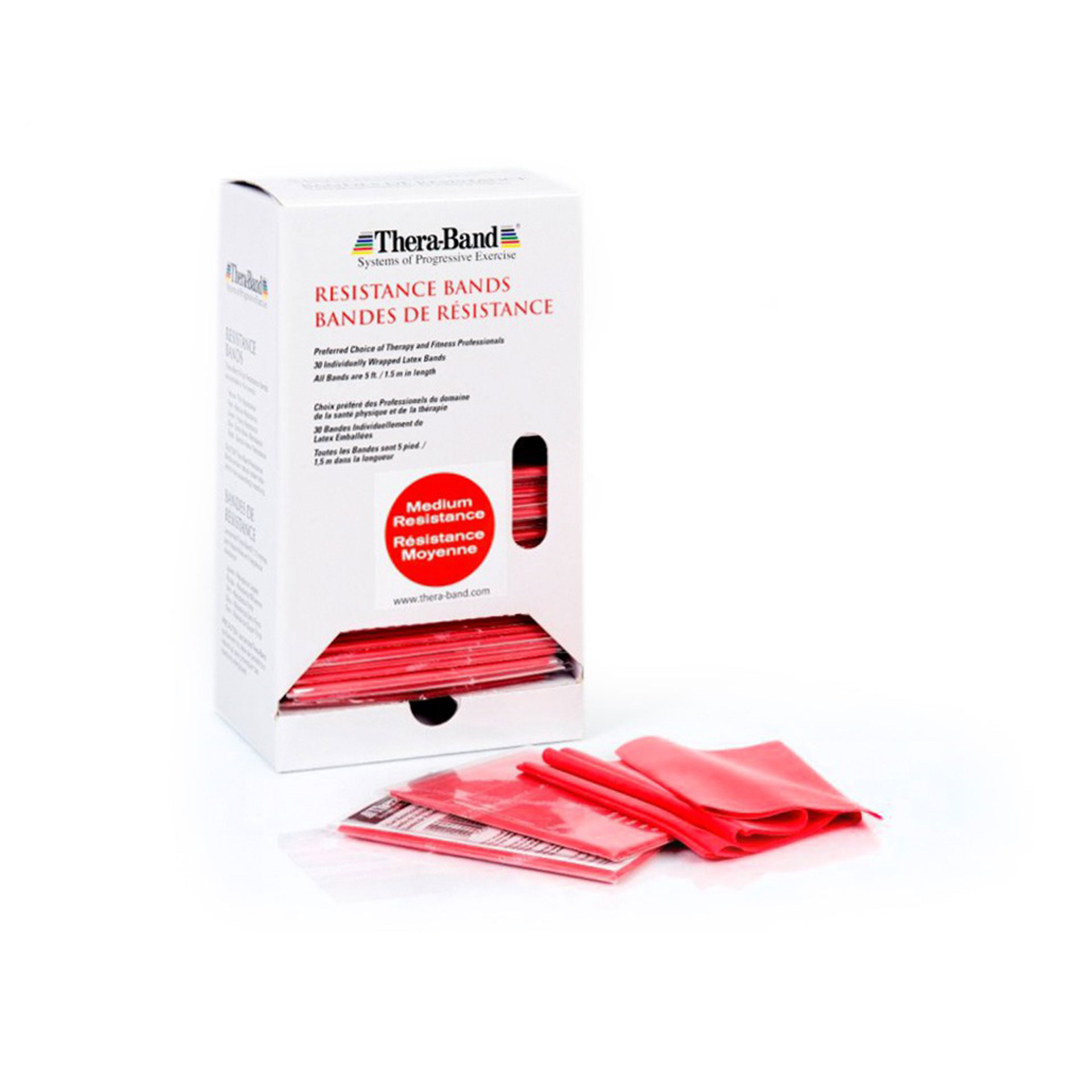 TheraBand® Dispenser inkl. 30 Übungsbänder à 1,5 m 