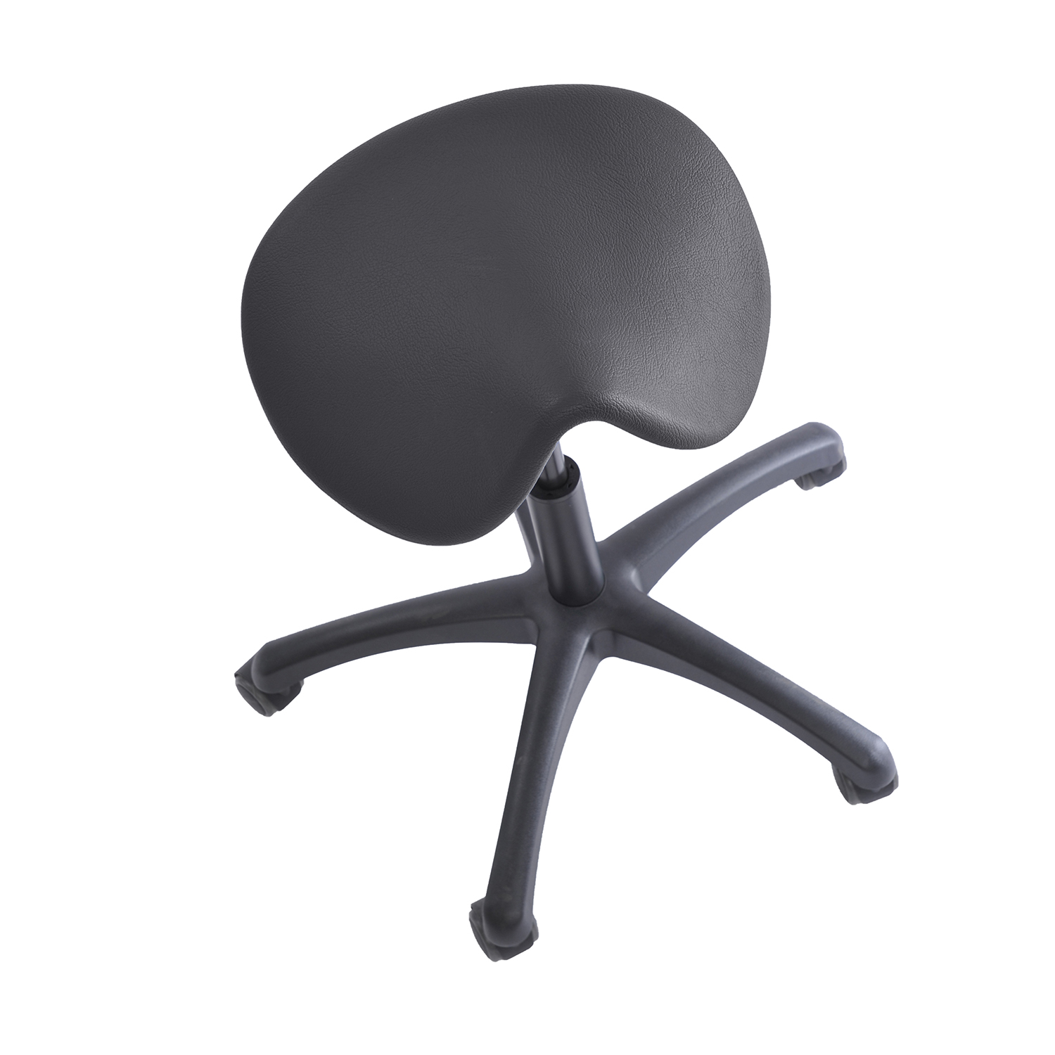 Reitersattelhocker mit Neigungsverstellung, Kunststoff, 45-60 cm anthrazit 