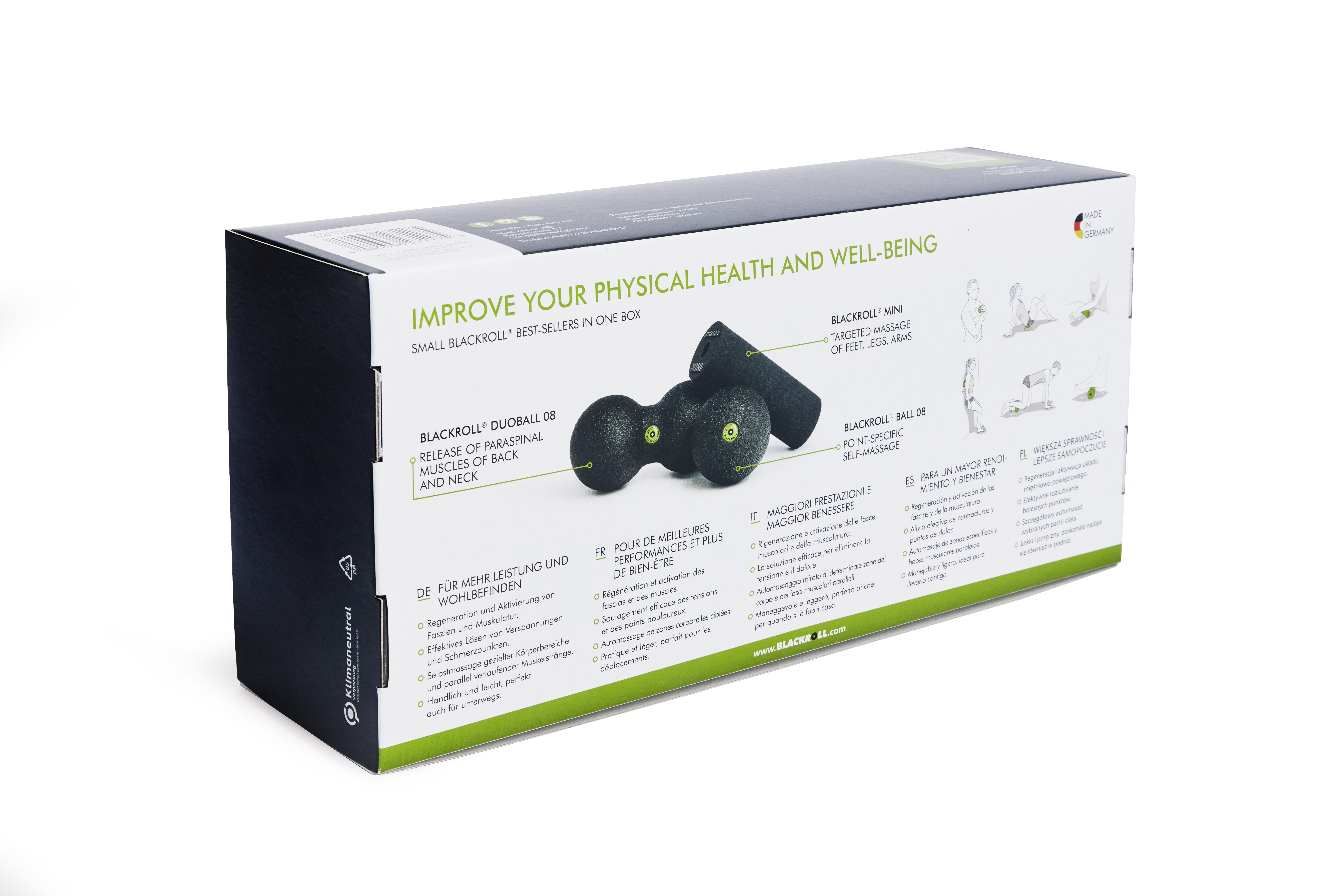 BLACKROLL® BLACKBOX MINI, 3er SET inkl. Mini-Flyer und DVD 