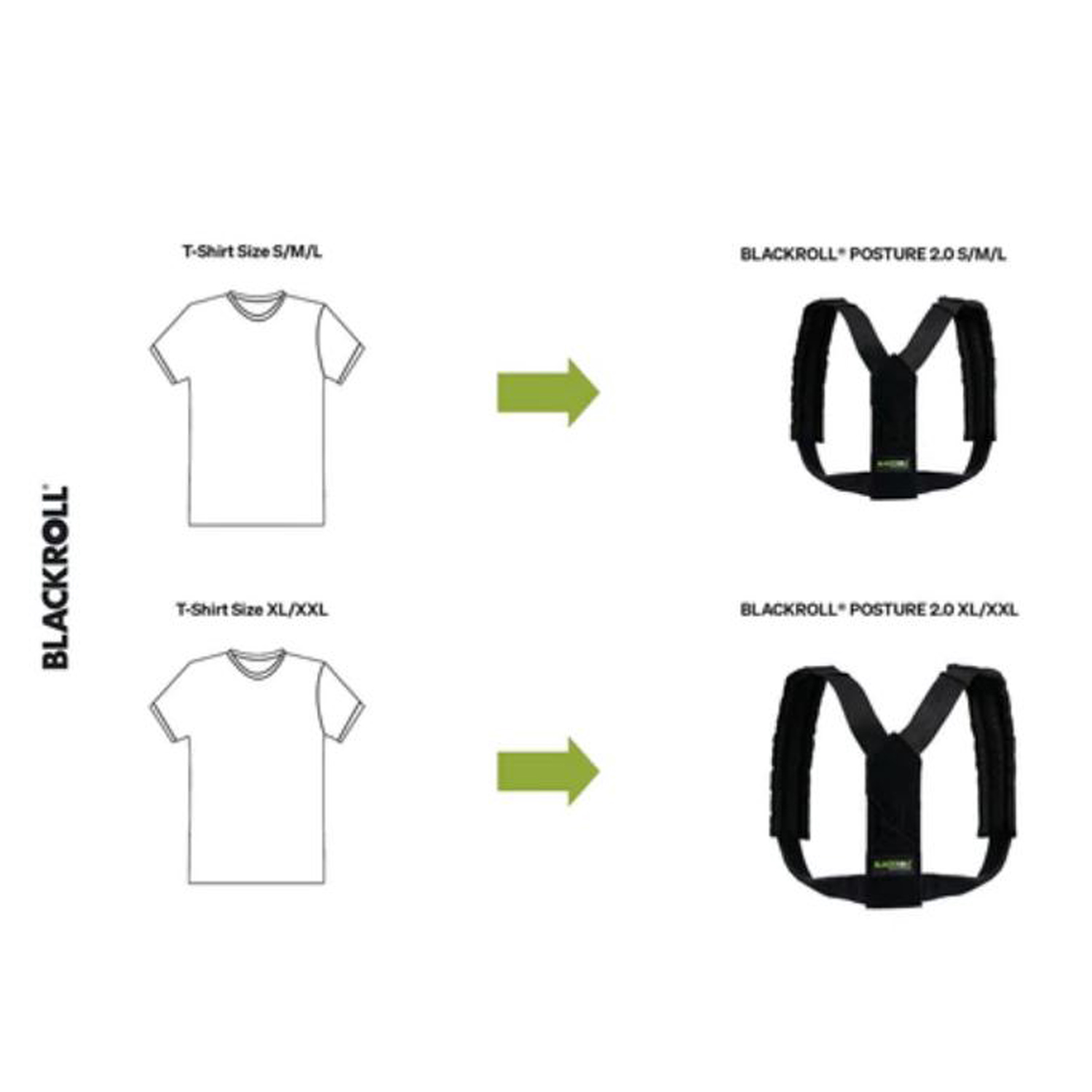 BLACKROLL® POSTURE Haltungsgurt, schwarz 