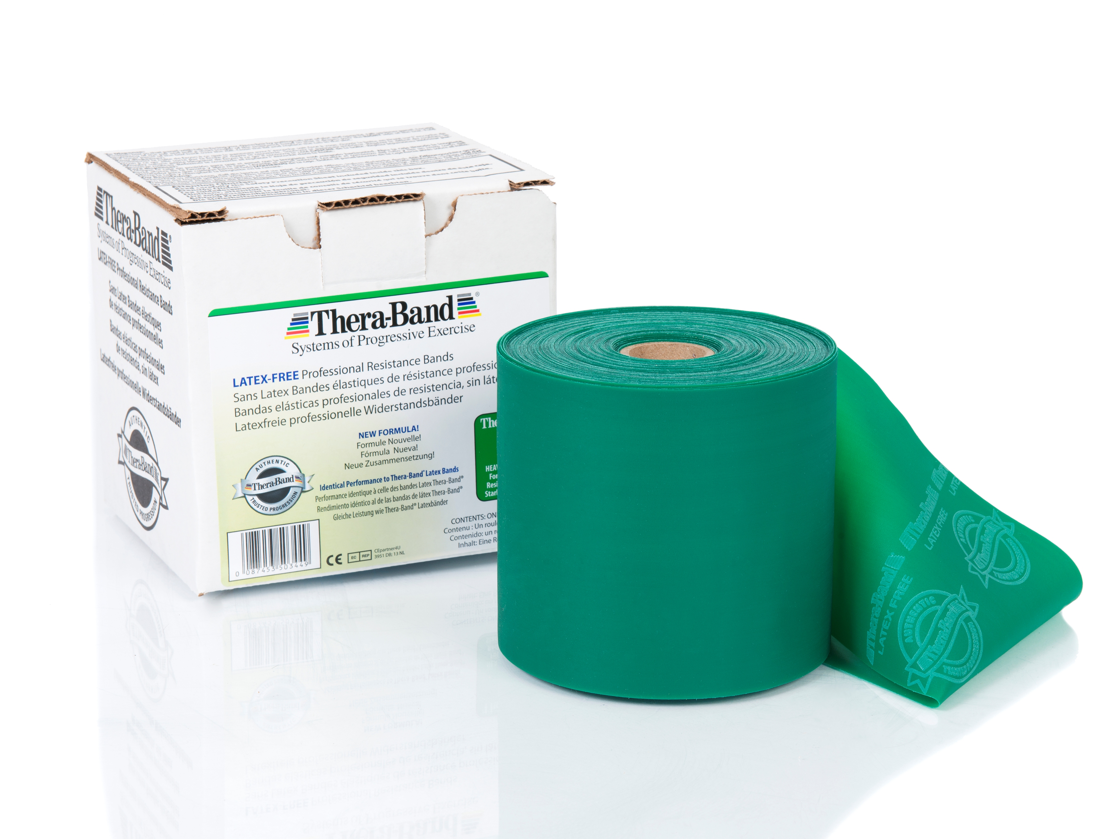 TheraBand® Latexfrei Übungsband, ca. 22,85 m x 10,5 cm 