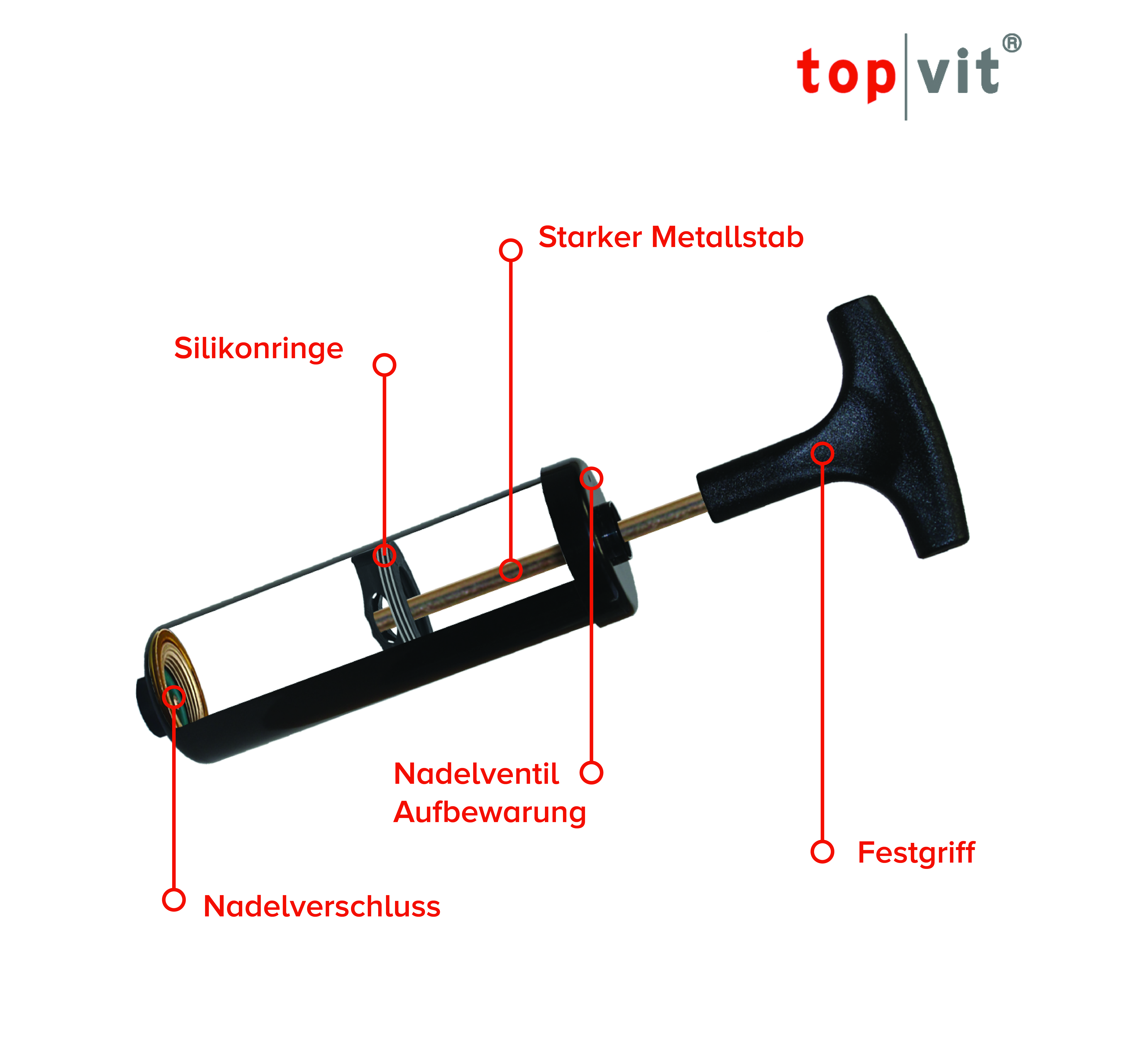 top | vit® ball.pumpe mit Nadelventil 