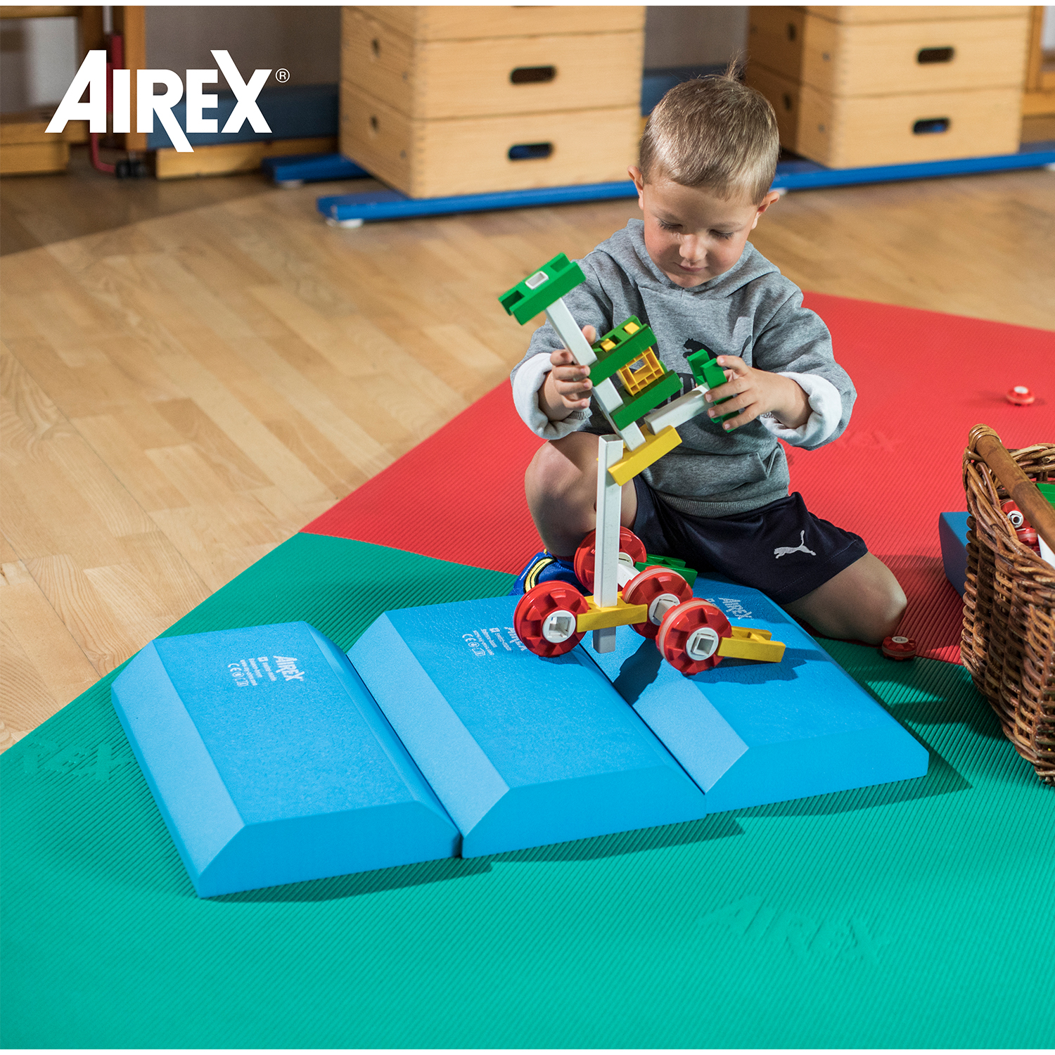 Airex® Balance-beam Mini, ca. 41 x 24 x 6 cm | blau