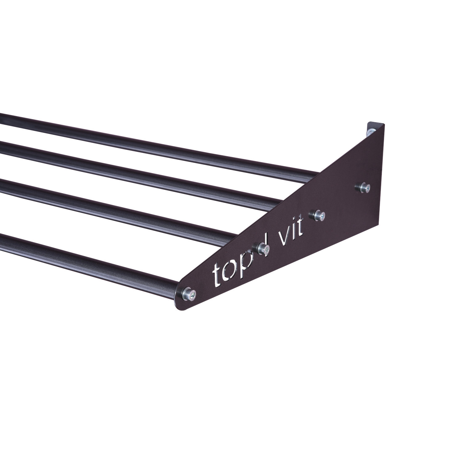 top | vit® Wandhalterung, ca. 125 cm 4 Ablagestangen | anthrazit