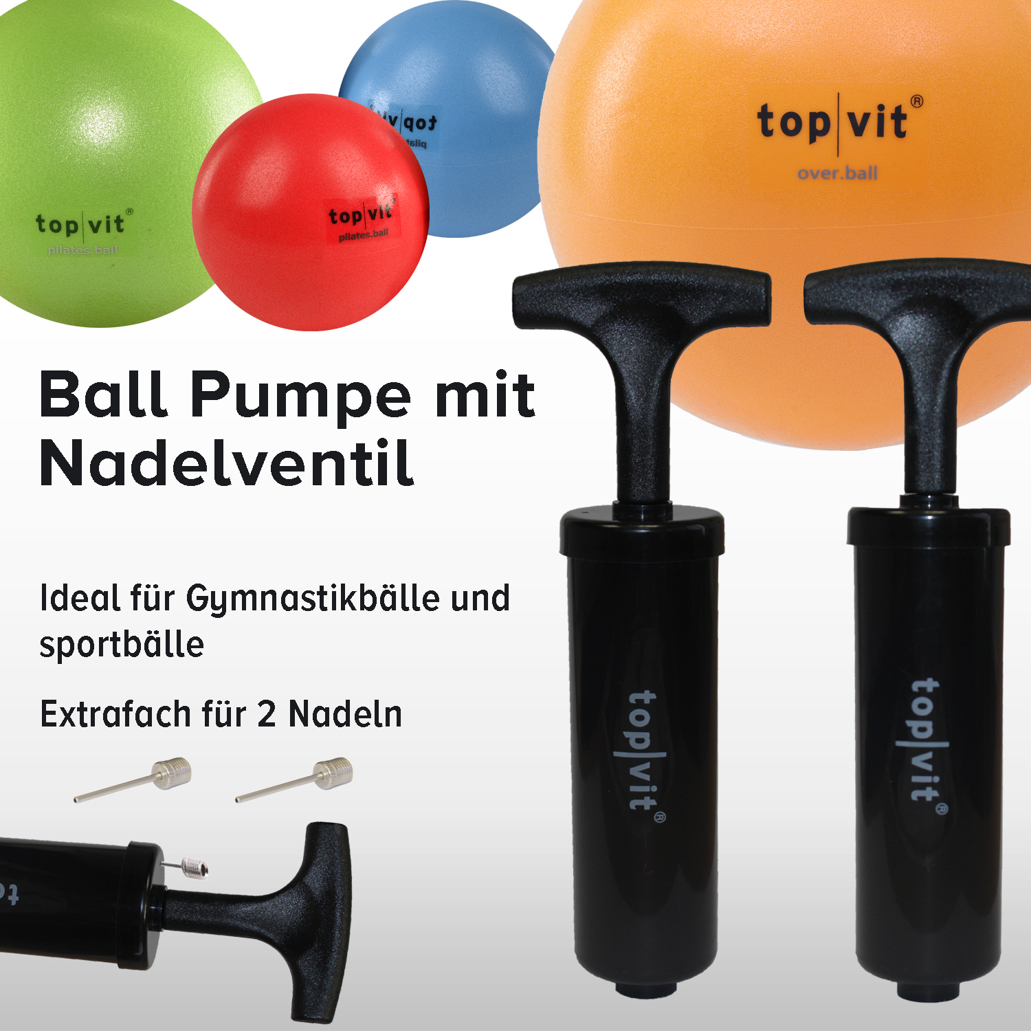 top | vit® ball.pumpe mit Nadelventil 