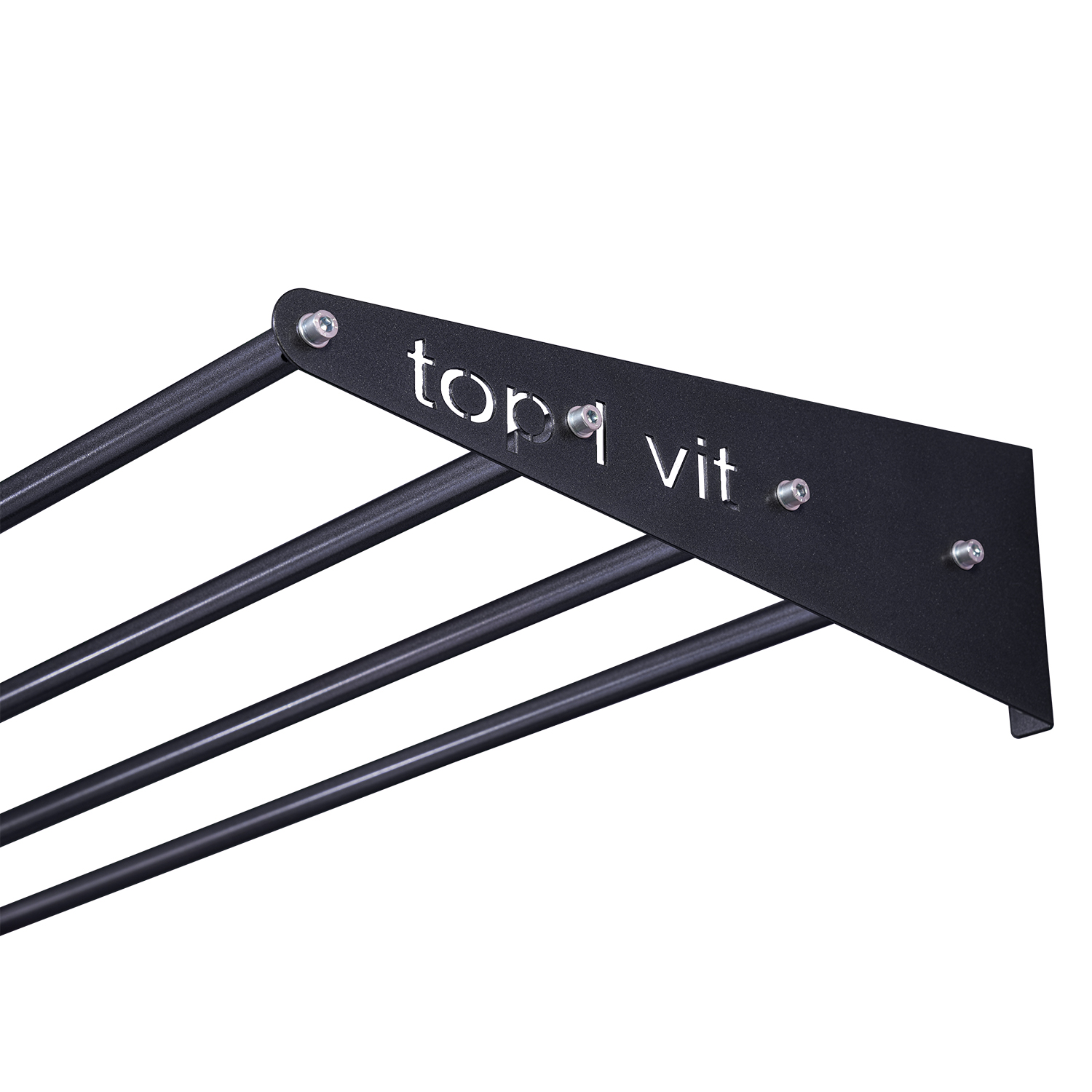 top | vit® Wandhalterung, ca. 125 cm 4 Ablagestangen | anthrazit
