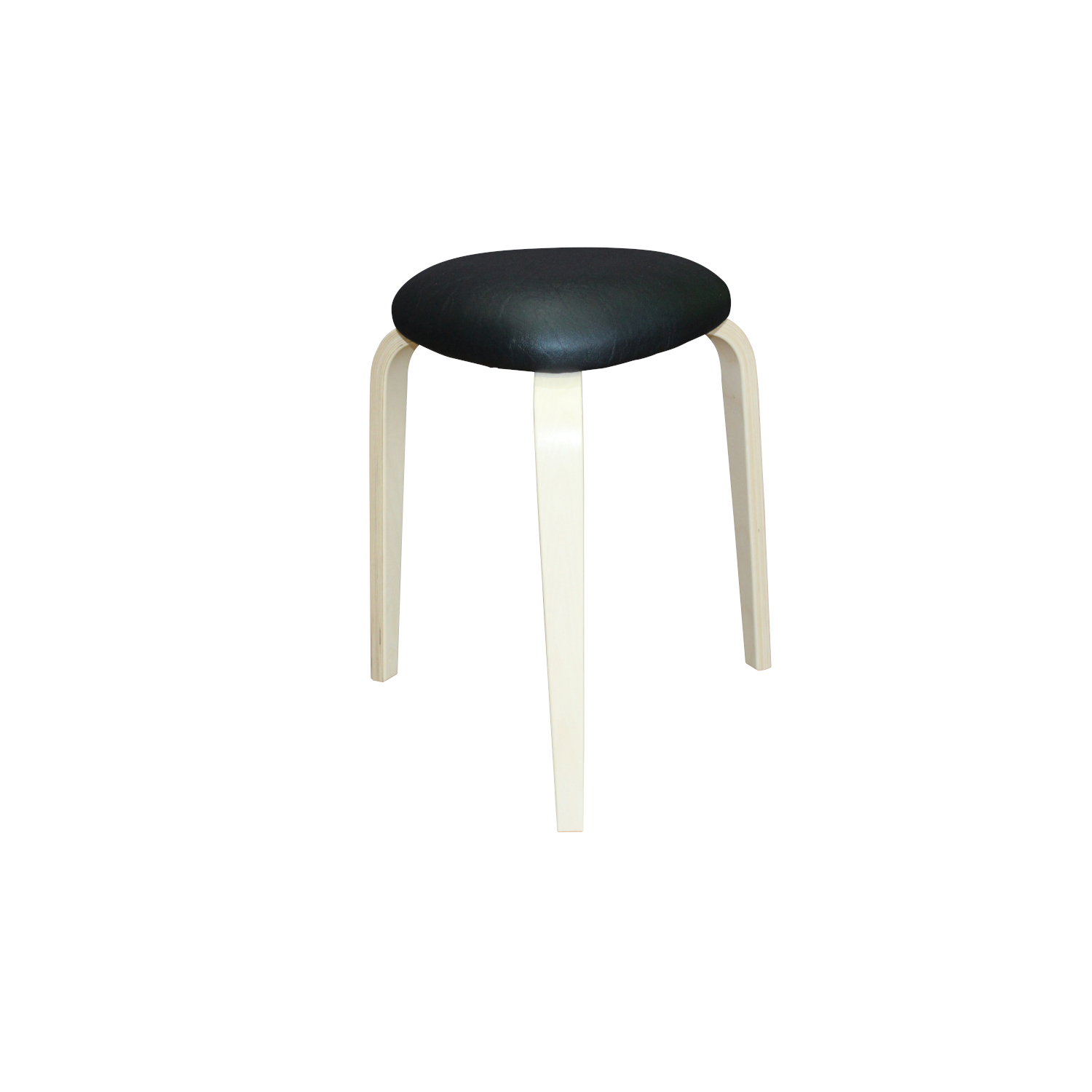 Hocker aus Holz mit Polsterung, Sitzhöhe: 45 cm 